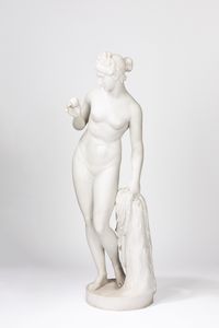 Seguace di Bertel Thorvaldsen (Copenaghen 1770 – 1844) : Venere vincitrice  - Asta Arte Figurativa tra XIX e XX Secolo - Associazione Nazionale - Case d'Asta italiane