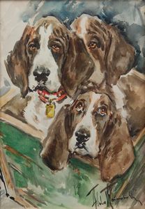 Aldo Raimondi : Cani e gatti  - Asta Arte Figurativa tra XIX e XX Secolo - Associazione Nazionale - Case d'Asta italiane