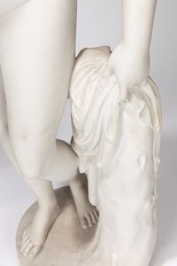 Seguace di Bertel Thorvaldsen (Copenaghen 1770 – 1844) : Venere vincitrice  - Asta Arte Figurativa tra XIX e XX Secolo - Associazione Nazionale - Case d'Asta italiane