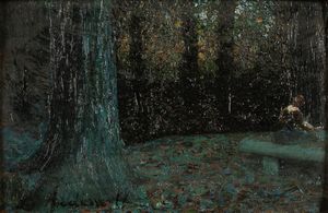 Luigi Anderwill - Nel giardino pubblico di Varese