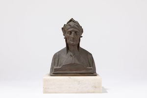 Maestro italiano attivo tra il secolo XIX e XX - Busto di Dante Alighieri