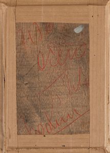 Scuola lombarda, secolo XIX : Ponte coperto a Pavia  - Asta Arte Figurativa tra XIX e XX Secolo - Associazione Nazionale - Case d'Asta italiane