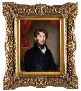 Scuola inglese, secolo XIX :  Ritratti di gentiluomini  - Asta Arte Figurativa tra XIX e XX Secolo - Associazione Nazionale - Case d'Asta italiane