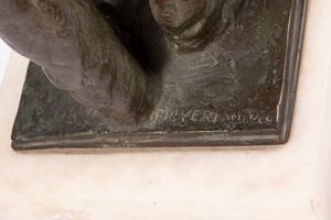 Scuola del secolo XIX : Gli innamorati  - Asta Arte Figurativa tra XIX e XX Secolo - Associazione Nazionale - Case d'Asta italiane