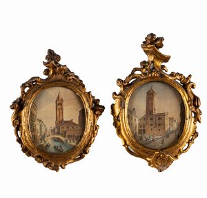 Franz Vervloet - Venezia, Campo San Barnaba; Venezia, Campo di San Paternian