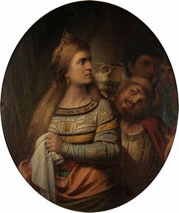 Jacopo D'Andrea - Rosmunda al banchetto di Alboino