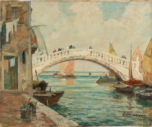 EUGENIO BONIVENTO - Sul ponte veneziano