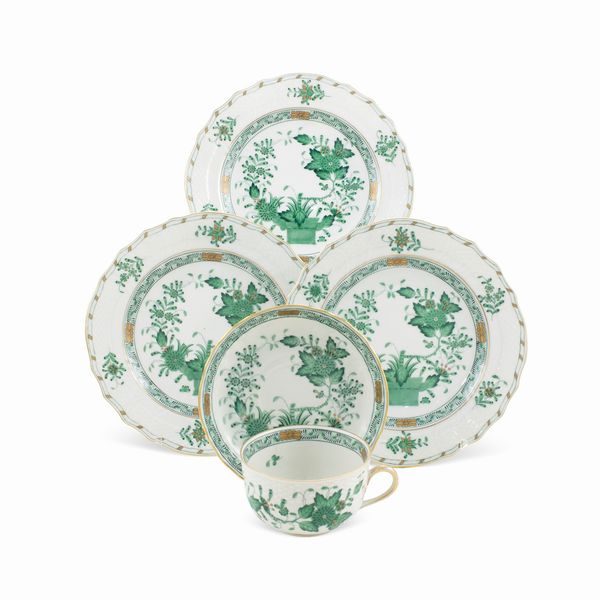 Herend, per Candida Tupini, Roma, servizio da the (30)  - Asta Argenti e l'Arte della Tavola - Associazione Nazionale - Case d'Asta italiane