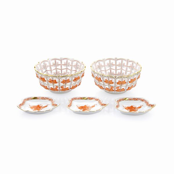 Herend, set da tavola (5)  - Asta Argenti e l'Arte della Tavola - Associazione Nazionale - Case d'Asta italiane