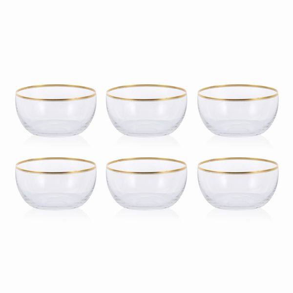 Set di coppette in vetro (15)  - Asta Argenti e l'Arte della Tavola - Associazione Nazionale - Case d'Asta italiane