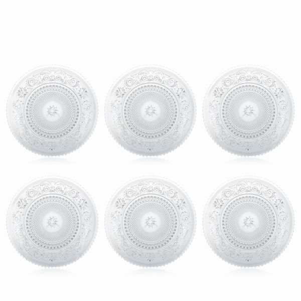 Baccarat, set di piatti da dessert in cristallo molato (12)  - Asta Argenti e l'Arte della Tavola - Associazione Nazionale - Case d'Asta italiane