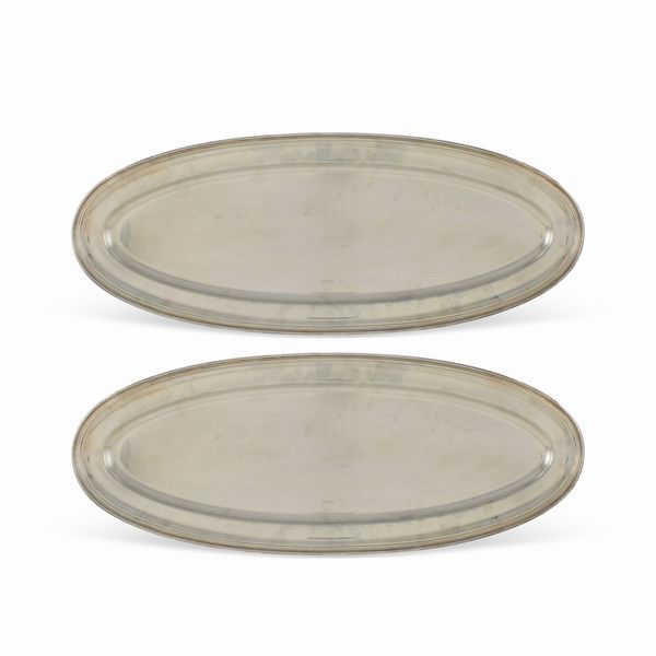 Sambonet, coppia di vassoi da portata  - Asta Argenti e l'Arte della Tavola - Associazione Nazionale - Case d'Asta italiane