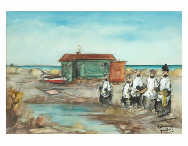 Anonimo : Paesaggio marino  - Asta Dipinti e Sculture - Associazione Nazionale - Case d'Asta italiane