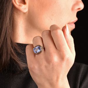 ANELLO CON PIETRA SINTETICA  - Asta Gioielli  - Associazione Nazionale - Case d'Asta italiane