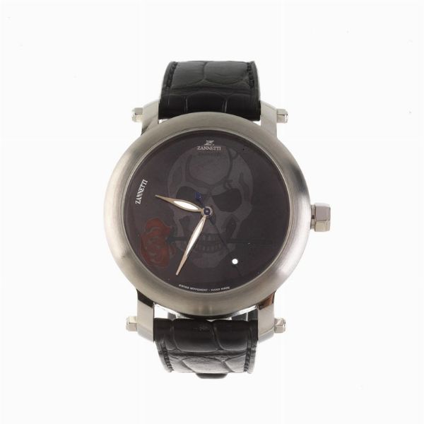 ZANNETTI GLADIATORE ROSE SKULL REF. 2374 EDIZIONE LIMITATA N. 005  - Asta Orologi - Associazione Nazionale - Case d'Asta italiane