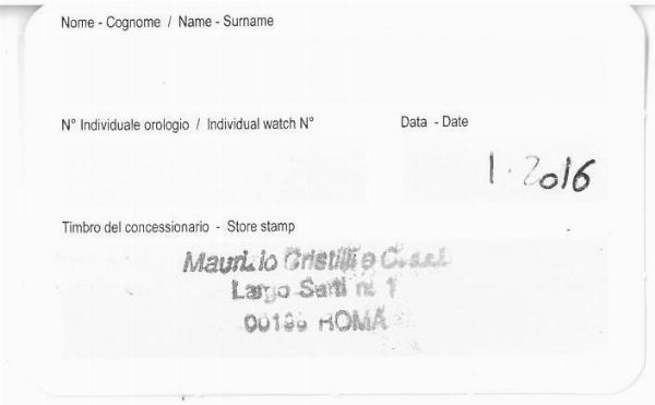 GIULIANO MAZZUOLI  MANOMETRO CRONOGRAFO NR28CH546  - Asta Orologi - Associazione Nazionale - Case d'Asta italiane