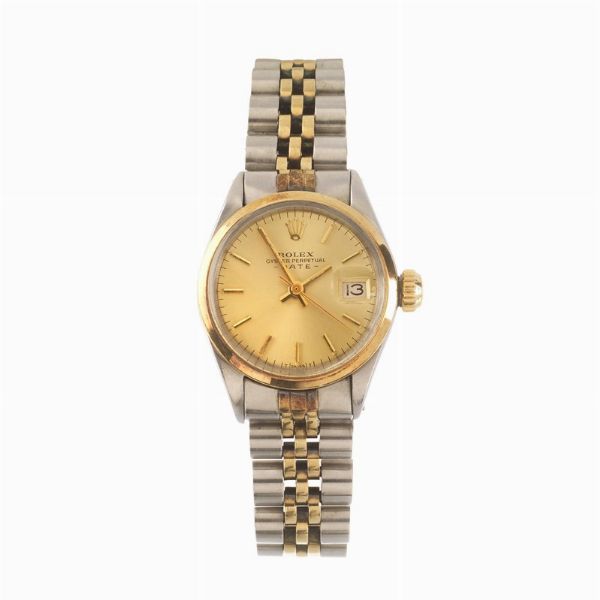 ROLEX : ROLEX DATE LADY ACCIAIO E ORO REF. 6516 N. 28755XX ANNO 1971  - Asta Orologi - Associazione Nazionale - Case d'Asta italiane