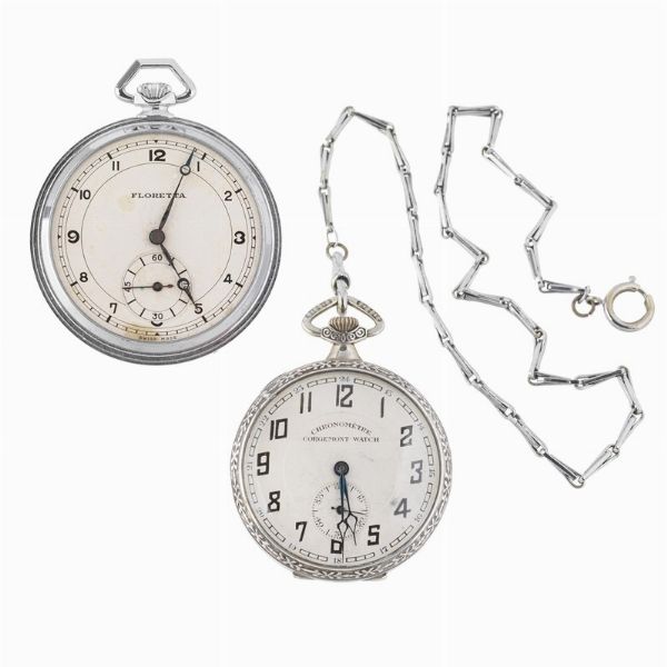 DUE OROLOGI DA TASCA  - Asta Orologi - Associazione Nazionale - Case d'Asta italiane