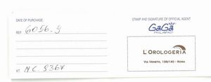 GAGA' MILANO CRONOGRAFO REF. 6056.9  - Asta Orologi - Associazione Nazionale - Case d'Asta italiane