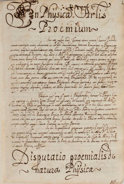 De Caelo et Mundo seu Physica particularis - In Physica Artis - Descrizione degli Alvei e Chiaviche Viadanesi  - Asta Libri, Autografi e Stampe - Associazione Nazionale - Case d'Asta italiane