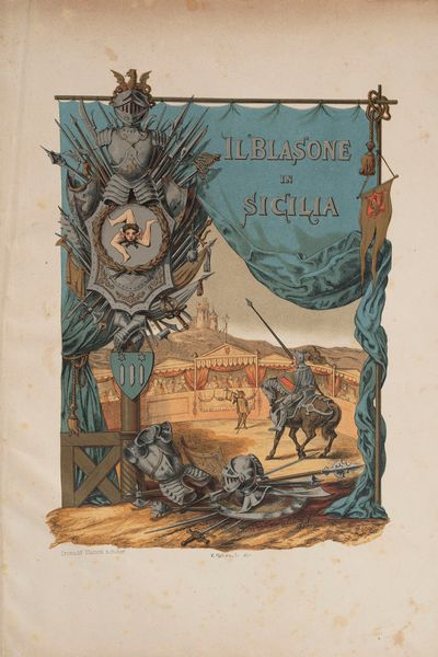 Vincenzo Palizzolo Gravina : Il Blasone in Sicilia ossia raccolta araldica.  - Asta Libri, Autografi e Stampe - Associazione Nazionale - Case d'Asta italiane