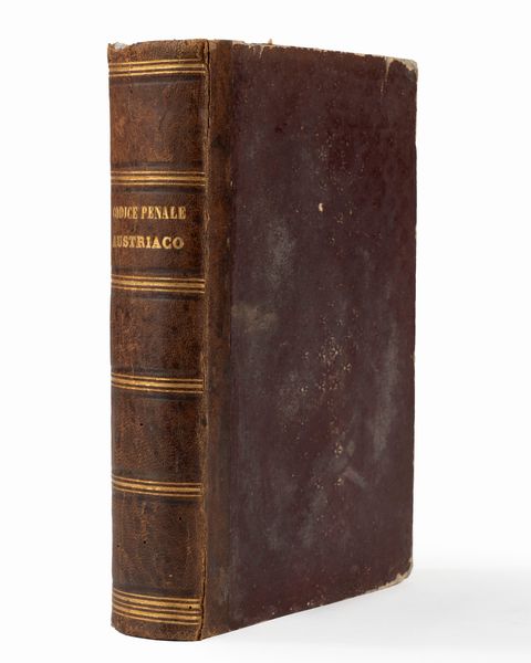 Felice Voltolina : Illustrazione teorico - pratiche al diritto penale austriaco sui crimini, sui delitti e sulle contravvenzioni. Col confronto delle leggi passate aggiuntivi Il regolamento sulla stampa 27 maggio 1852 e tutte le leggi che al Codice Penale hanno relazione.  - Asta Libri, Autografi e Stampe - Associazione Nazionale - Case d'Asta italiane