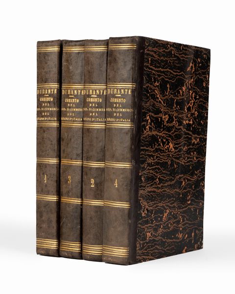 Francesco Durante : Comentario del nuovo codice di commercio e della legislazione commerciale del Regno d'Italia.  - Asta Libri, Autografi e Stampe - Associazione Nazionale - Case d'Asta italiane
