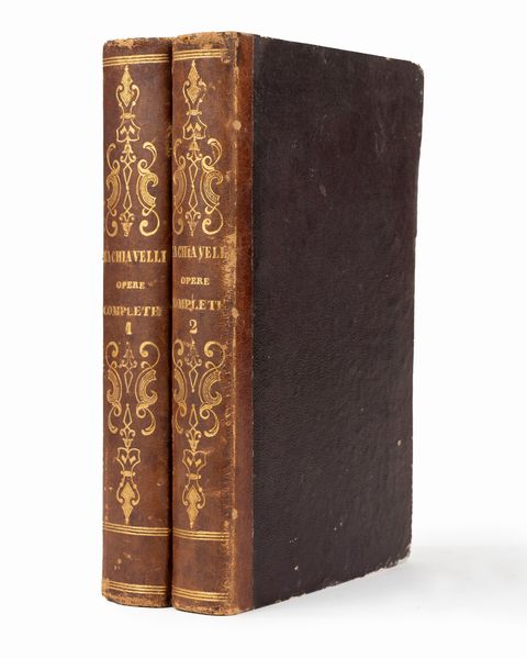 Machiavelli, Niccolò : Opere complete con molte correzioni e giunte rinvenute sui manoscritti originali  - Asta Libri, Autografi e Stampe - Associazione Nazionale - Case d'Asta italiane