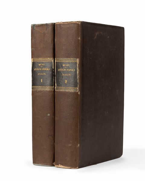 Giuseppe Micali : Storia degli antichi popoli italiani. Edizione seconda accresciuta di una prefazione e di alcune annotazioni dell'editore.  - Asta Libri, Autografi e Stampe - Associazione Nazionale - Case d'Asta italiane