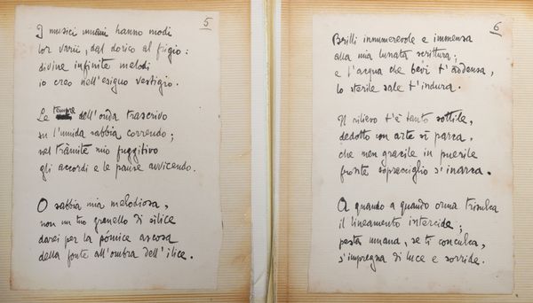 Gabriele D'Annunzio : Undulna - da Alcyone  - Asta Libri, Autografi e Stampe - Associazione Nazionale - Case d'Asta italiane