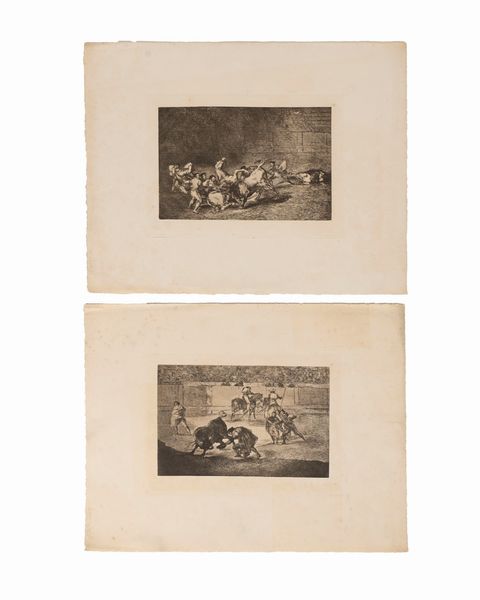 Goya y Lucientes, Francisco de : Que sacrificio!  - Asta Libri, Autografi e Stampe - Associazione Nazionale - Case d'Asta italiane