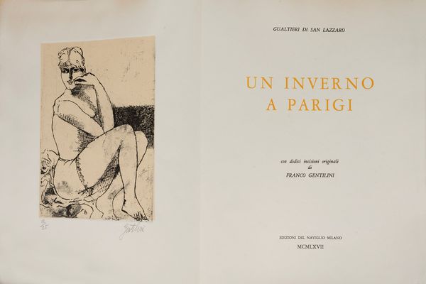 Franco  Gentilini, : Un inverno a Parigi  - Asta Libri, Autografi e Stampe - Associazione Nazionale - Case d'Asta italiane