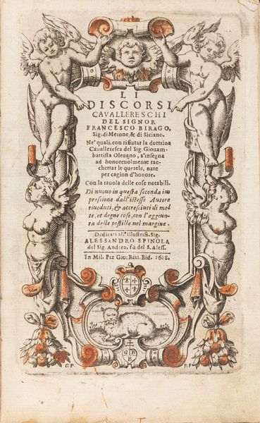 Francesco Birago : Li Discorsi Cavallereschi  - Asta Libri, Autografi e Stampe - Associazione Nazionale - Case d'Asta italiane