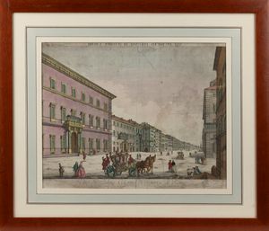 JEAN BARBAULT : Vue de la place Navone sur les ruines du Cirque Agonale à Rome  - Asta Libri, Autografi e Stampe - Associazione Nazionale - Case d'Asta italiane