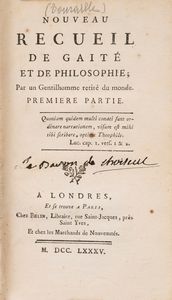 Jean-Chrysostome Larcher - Nouveau Recueil de Gaité  et de Philosophie
