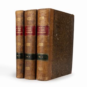 Giovanni Battista De Rossi : Roma sotterranea cristiana  - Asta Libri, Autografi e Stampe - Associazione Nazionale - Case d'Asta italiane