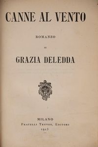Grazia Deledda : Il vecchio della montagna.  - Asta Libri, Autografi e Stampe - Associazione Nazionale - Case d'Asta italiane