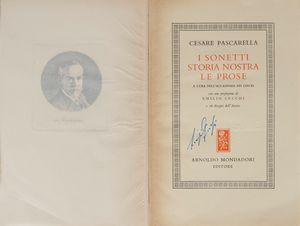 Cesare  Pascarella : I sonetti storia nostra, le prose  - Asta Libri, Autografi e Stampe - Associazione Nazionale - Case d'Asta italiane