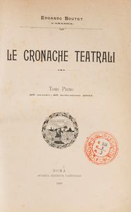Edoardo Boutet Caramba - Le cronache teatrali