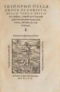 Savonarola, Girolamo - Triompho della Croce di Christo, della verità della fede Cristiana