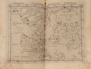 Tolomeo, Claudio : La geografia […] nuovamente tradotta di greco in italiano, da Girolamo Ruscelli  - Asta Libri, Autografi e Stampe - Associazione Nazionale - Case d'Asta italiane