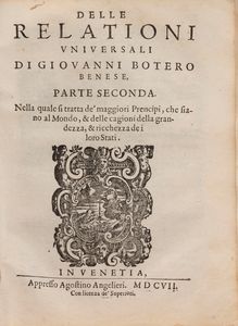 Botero, Giovanni - Delle relationi universali