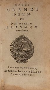 Erasmo da Rotterdam [Erasmus, Desiderio] - Modus Orandi Deum