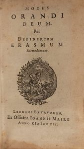 Erasmo da Rotterdam [Erasmus, Desiderio] - Modus Orandi Deum