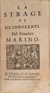 Giambattista Marino - La strage de gl'innocenti. Del caualier Marino