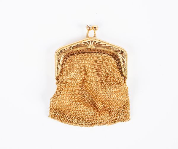 Borsellino portamonete in metallo dorato  - Asta Numismatica - Associazione Nazionale - Case d'Asta italiane