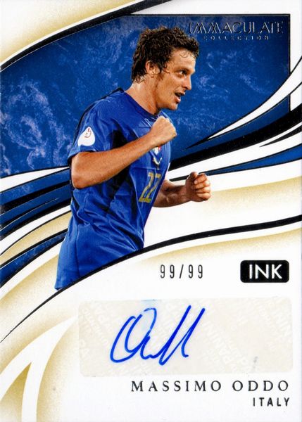 Massimo  Oddo : Panini Immaculate 99/99  - Asta Pop Culture / Memorabilia e Card - Associazione Nazionale - Case d'Asta italiane
