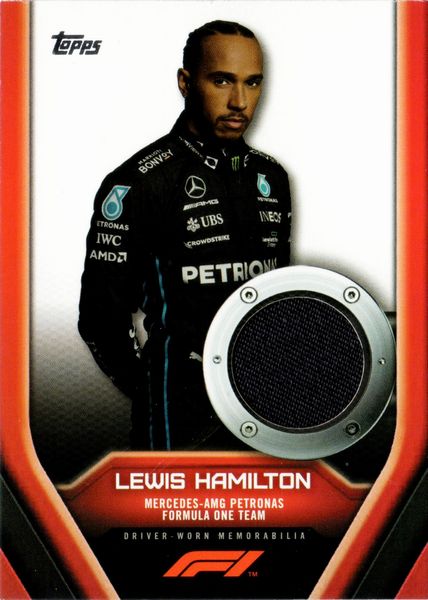 Lewis  Hamilton : 2022 Topps Formula 1 Racing F1 Relic  - Asta Pop Culture / Memorabilia e Card - Associazione Nazionale - Case d'Asta italiane