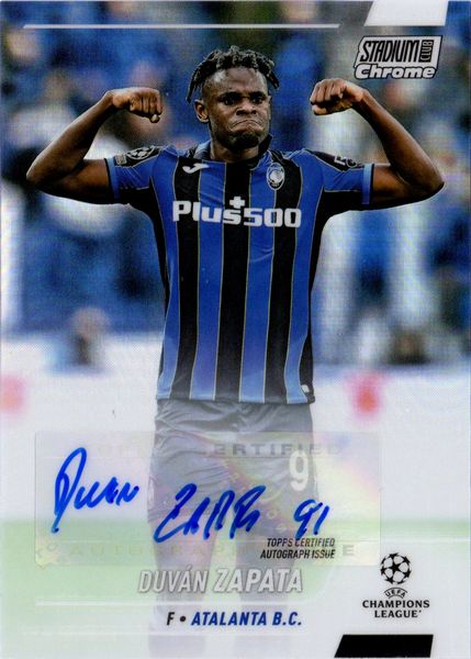 Duvan  Zapata : Atalanta - Topps Stadium Club Chrome UEFA Refractor  - Asta Pop Culture / Memorabilia e Card - Associazione Nazionale - Case d'Asta italiane