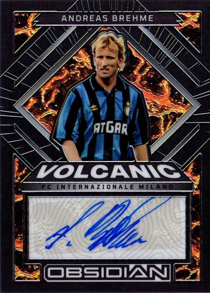 Andreas  Brehme : Inter - Panini Obsidian Volcanic 150/199  - Asta Pop Culture / Memorabilia e Card - Associazione Nazionale - Case d'Asta italiane